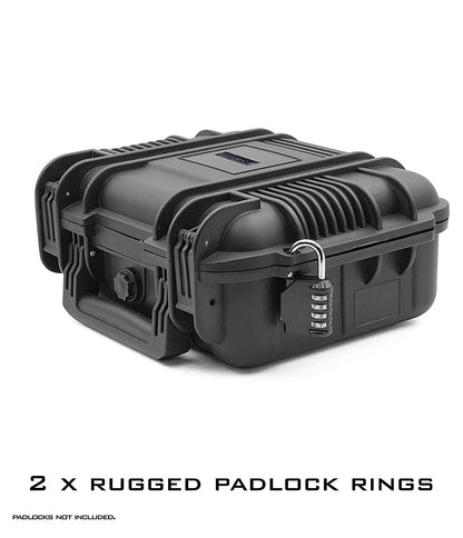 Waterproof Hard Case Compatible with Meta Quest or Oculus Quest VR Gaming Headset & Accessories in Customizable Foam Interior - Case Only