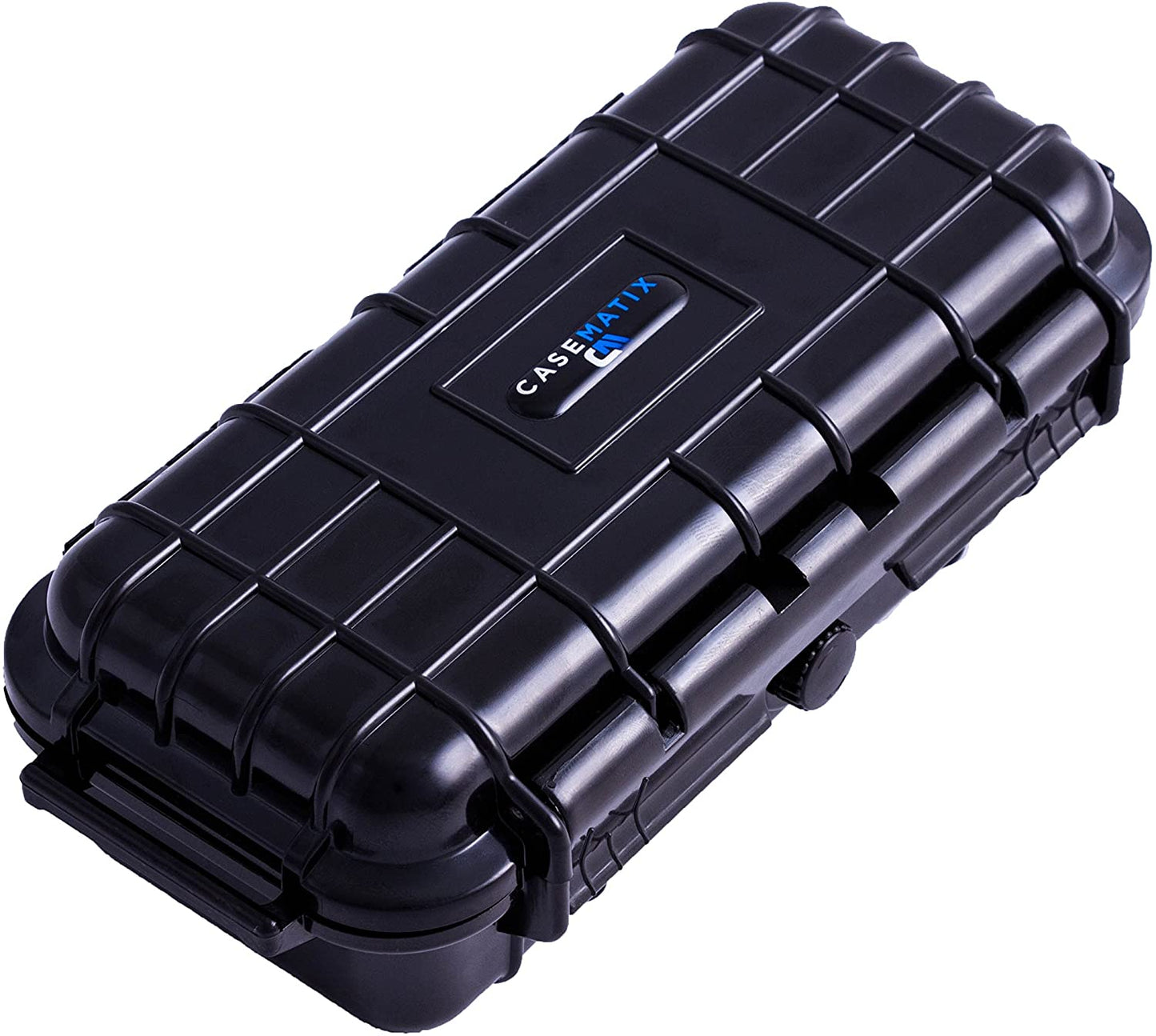 Rugged Waterproof Case Compatible with Zoom h1n Handy Recorder in Impact Resistant Outer Shell and Internal Padded Foam - Case Only