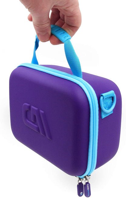 Travel Case Compatible with Polaroid Hi-Print Bluetooth Phone Printer - Hard Shell Protection with Padded Divider, Shoulder Strap & ZINK Paper Storage