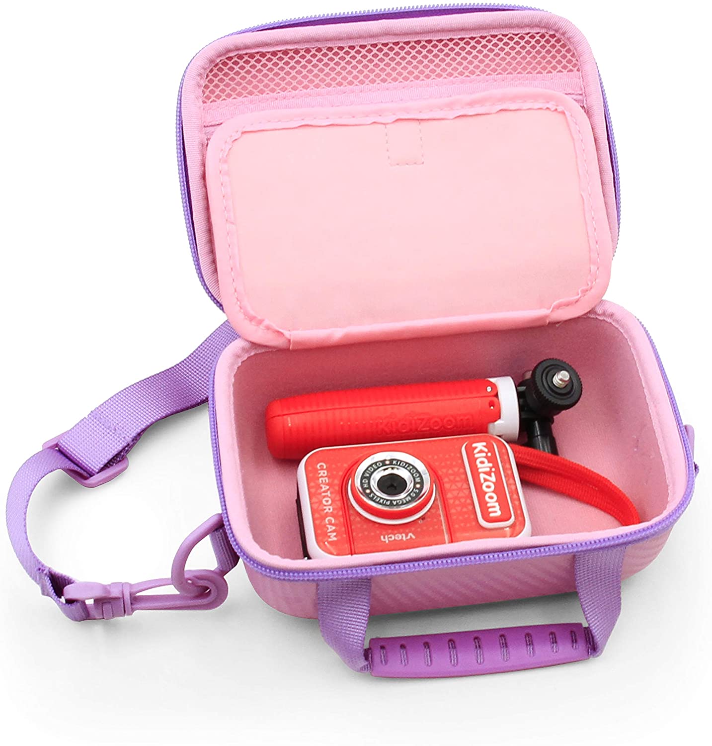 Toy Camera Case Compatible with VTech Kidizoom Creator Cam Video Camera and Accessories, Includes Pink Case Only