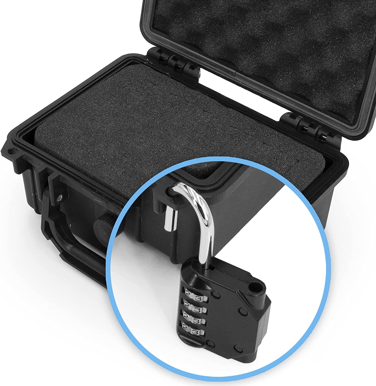 Graded Coin Case Compatible with 15+ PCGS or NGC Coin Slabs, Waterproof Coin Storage Box with Customizable Foam, Includes Padlock