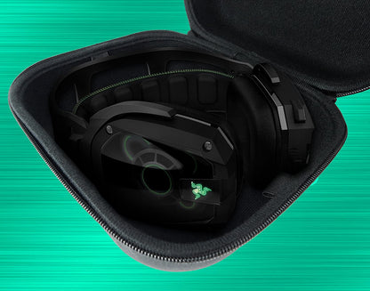 Durable EVA Gaming Headphone Case – Dustproof Travel-Ready Protection Compatible with Razer Kraken X, Chroma, Tiamat, More – Case Only