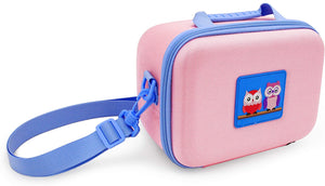 CASEMATIX Pink Carry Case Compatible with Owleez Flying Owl Toy Interactive Baby , Includes Case and Shoulder Strap Only