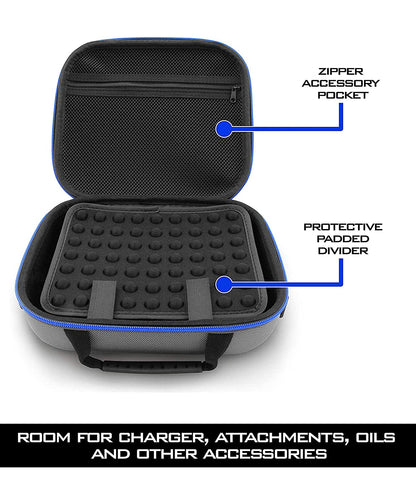 Hair Clipper Barber Case fits Clippers, Hair Buzzers, Trimmers, T Finisher Liner - Carry Case for Clippers and Stylist Hair Cutting Supplies