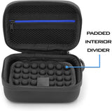 CASEMATIX Lavalier Microphone Case Compatible With DJI Mic 2 Wireless Microphone Kit, Compact Travel Protection to Carry Lav Mic in Charging Case