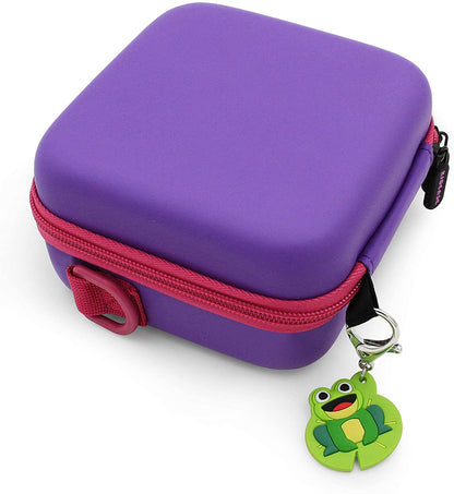 Travel Case Compatible with Cool Maker Shimmer Me Body Art Temporary Roll-on Glitter Tattoos Roller and Refills – Purple Case with Shoulder Strap