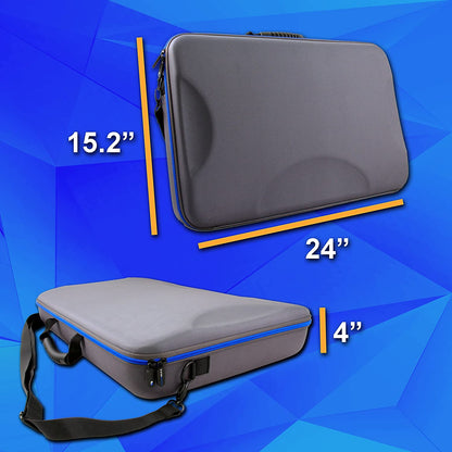 Portable Studio Case Compatible with Zoom Podcast Digital Mixer Livetrak L8 Recorder and Accessories, Includes Carry Bag Only with Strap