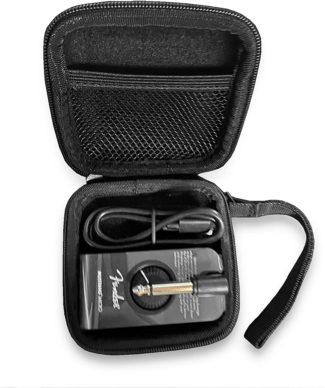 Carry Case Compatible with Fender Mustang Micro Headphone Amp and Charging Cable - Fender Mustang Micro Headphone Amplifier Case Only