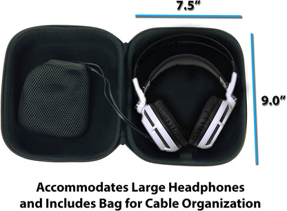 Durable EVA Gaming Headphone Case – Dustproof Travel-Ready Protection Compatible with Razer Kraken X, Chroma, Tiamat, More – Case Only