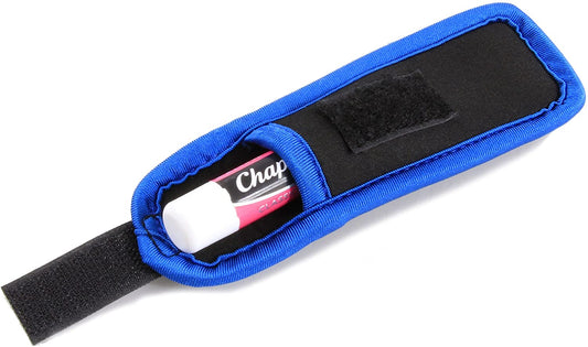 Lip Balm Holder – Clip on Neoprene Chapstick Pouch Easily clips onto Backpack or belt for Convenient Travel and Storage - Carabiner Included
