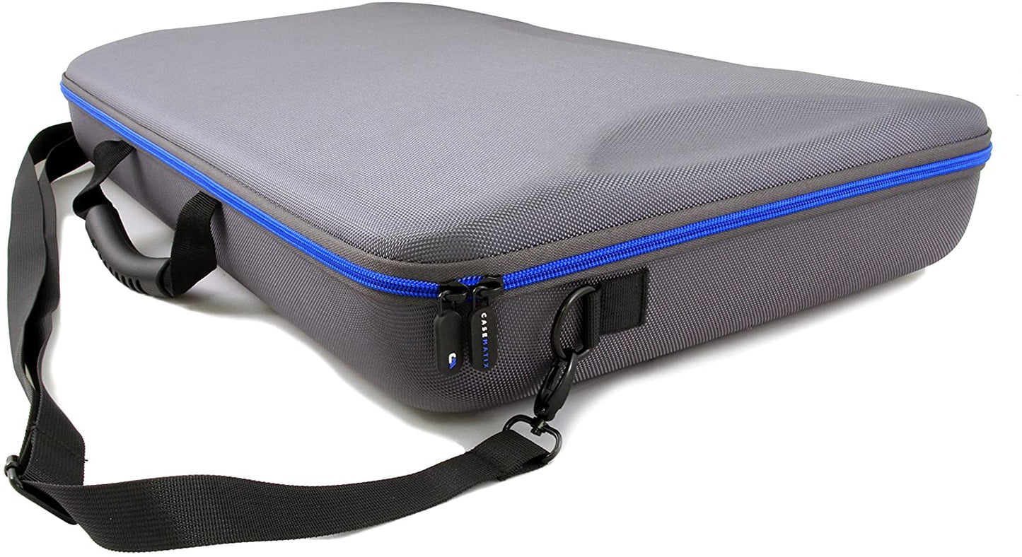 DJ Mixer Case Compatible with Hercules Inpulse 500 DJ Controller - Hard Shell EVA with Impact-Absorbing Foam, Adjustable Shoulder Strap & Handle