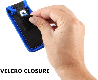 Lip Balm Holder – Clip on Neoprene Chapstick Pouch Easily clips onto Backpack or belt for Convenient Travel and Storage - Carabiner Included