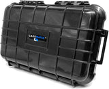 CASEMATIX Hard Shell 9mm Ammo Box for 5.56, 223 or 9mm Bullets - 8" Waterproof Airtight 84 Slot Ammo Case with Custom Impact Absorbing Ammo Can Foam