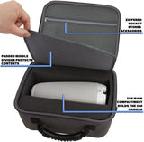 CASEMATIX Carrying Case Compatible With Meeting Owl Pro and Owl Camera 360 Video Conference Room Accessories