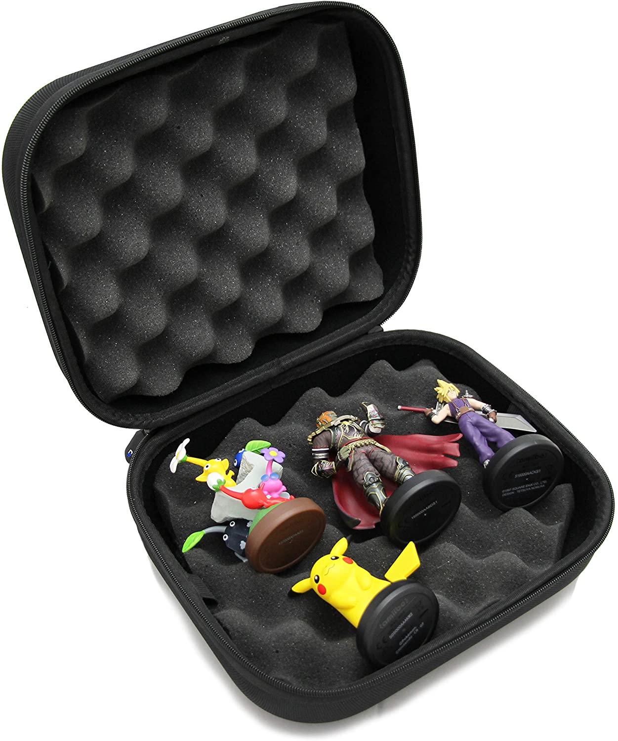 Protective Travel Case Compatible with up to Six Amiibo Figures - Hard Shell Carrying Case Only