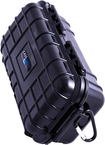 Rugged Waterproof Case Compatible with Zoom h1n Handy Recorder in Impact Resistant Outer Shell and Internal Padded Foam - Case Only