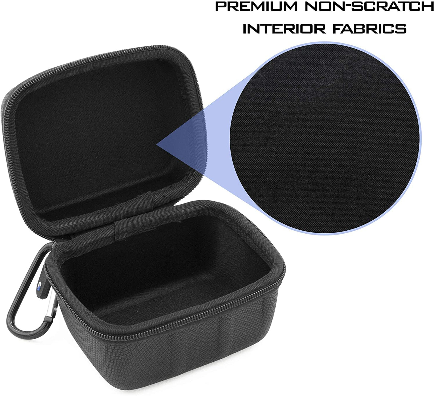 Hard Shell Card Deck Box for 200 Cards - Metal Carabiner, Water-Resistant Case for Magic The Gathering & TCGs