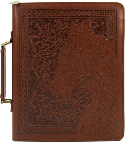 D&D Book Cover Sleeve - Protective 11" TTRPG Rulebook Cover with Bookmark & Pen Loops