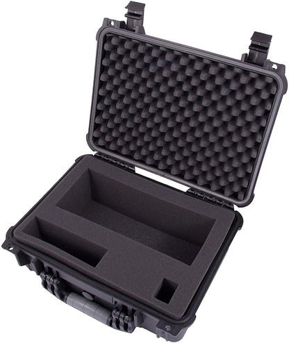 Waterproof Case for Home Theater Projectors Compatible with DBPOWER T22 HD Video Projector - Impact Absorbing Foam Compartments with Padlock Security