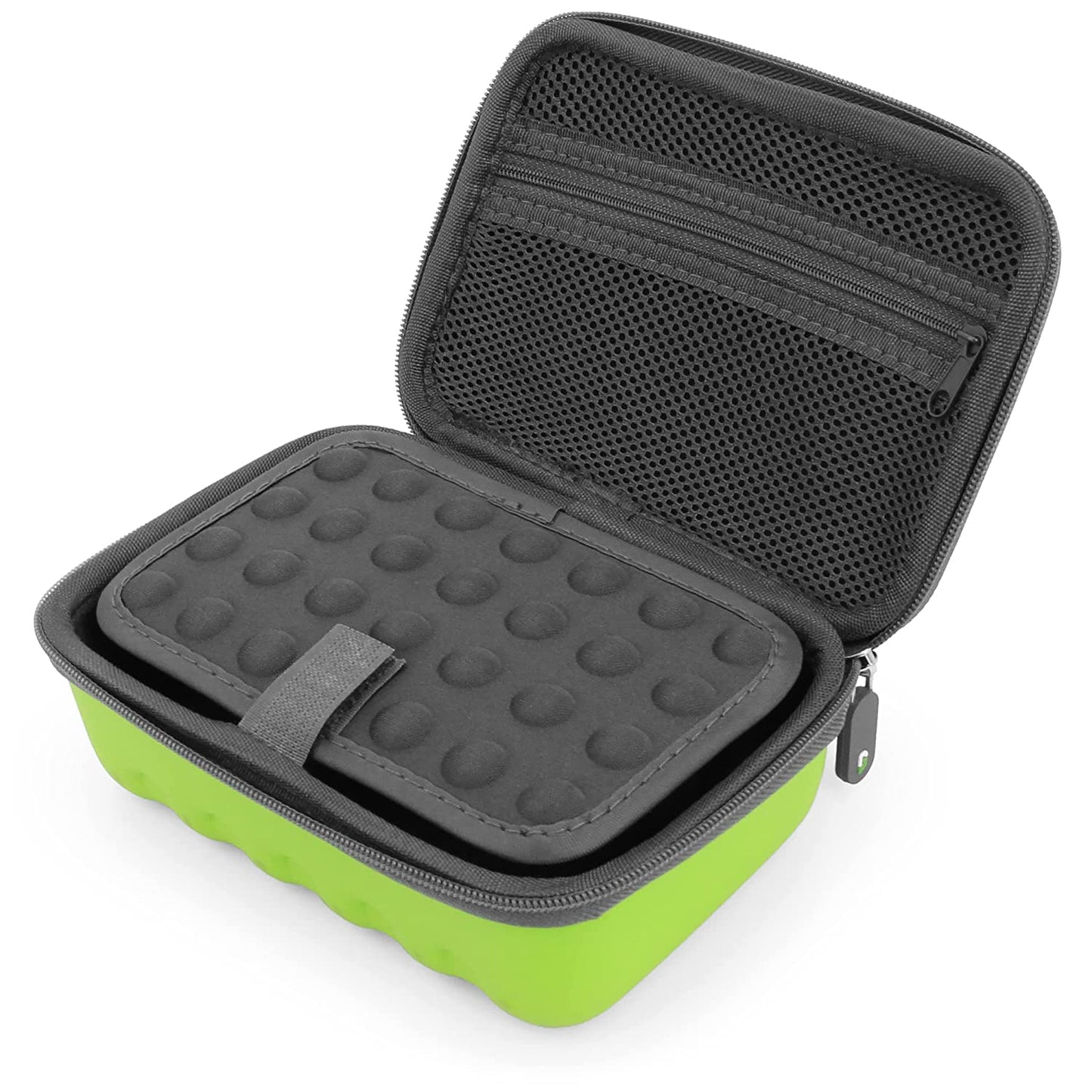 Green Clipper Blade Holder for 12 Blades - Protective Clipper Blade Storage Case with Barber Blade Holder Foam and Hard Shell Outer