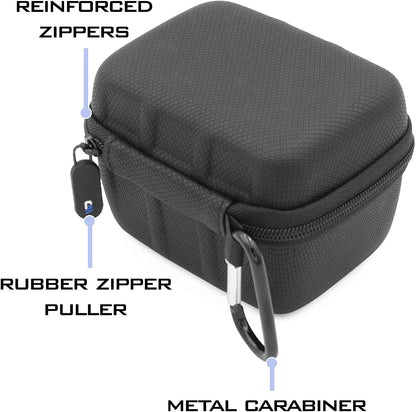 Hard Shell Card Deck Box for 200 Cards - Metal Carabiner, Water-Resistant Case for Magic The Gathering & TCGs