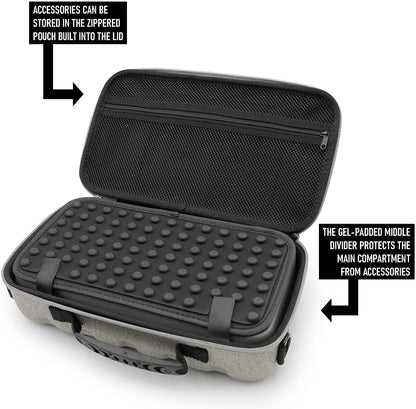 Dual Wireless Microphone Case for Wireless Mic System Compatible with Sennhesier, Shure Microphones and More, Dual Mic Bag with Strap