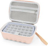 CASEMATIX Rose Gold Asthma Inhaler Case for Travel Fits Spacer , Mask and Accessories, Includes Case Only