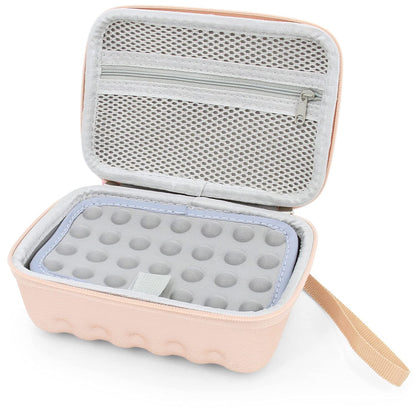 Rose Gold Clipper Blade Holder for 12 Blades - Protective Clipper Blade Storage Case with Barber Blade Holder Foam, Case Only