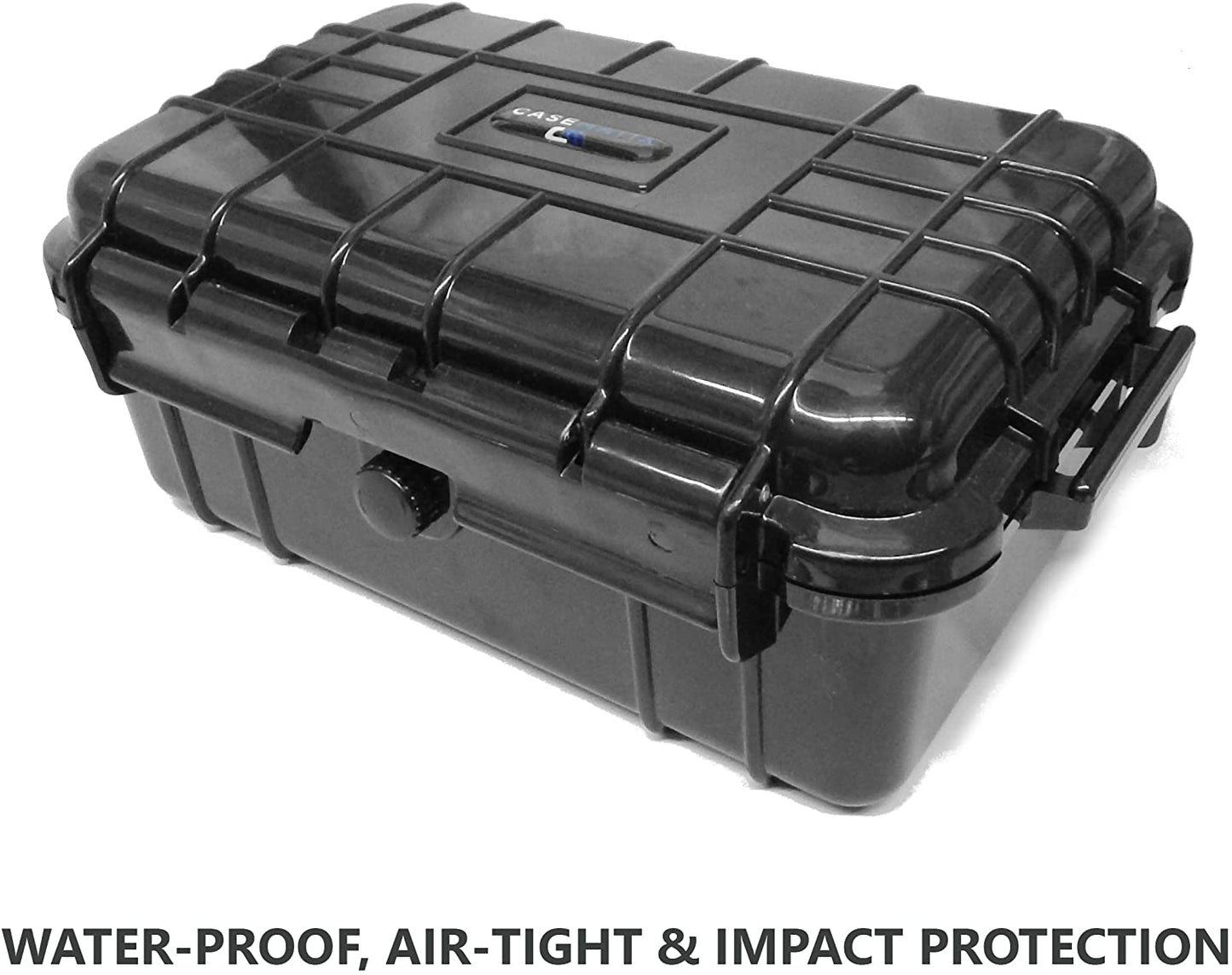 Hard Shell 9mm Ammo Box for 5.56, 223 or 9mm Bullets - 8" Waterproof Airtight 84 Slot Ammo Case with Custom Impact Absorbing Ammo Can Foam