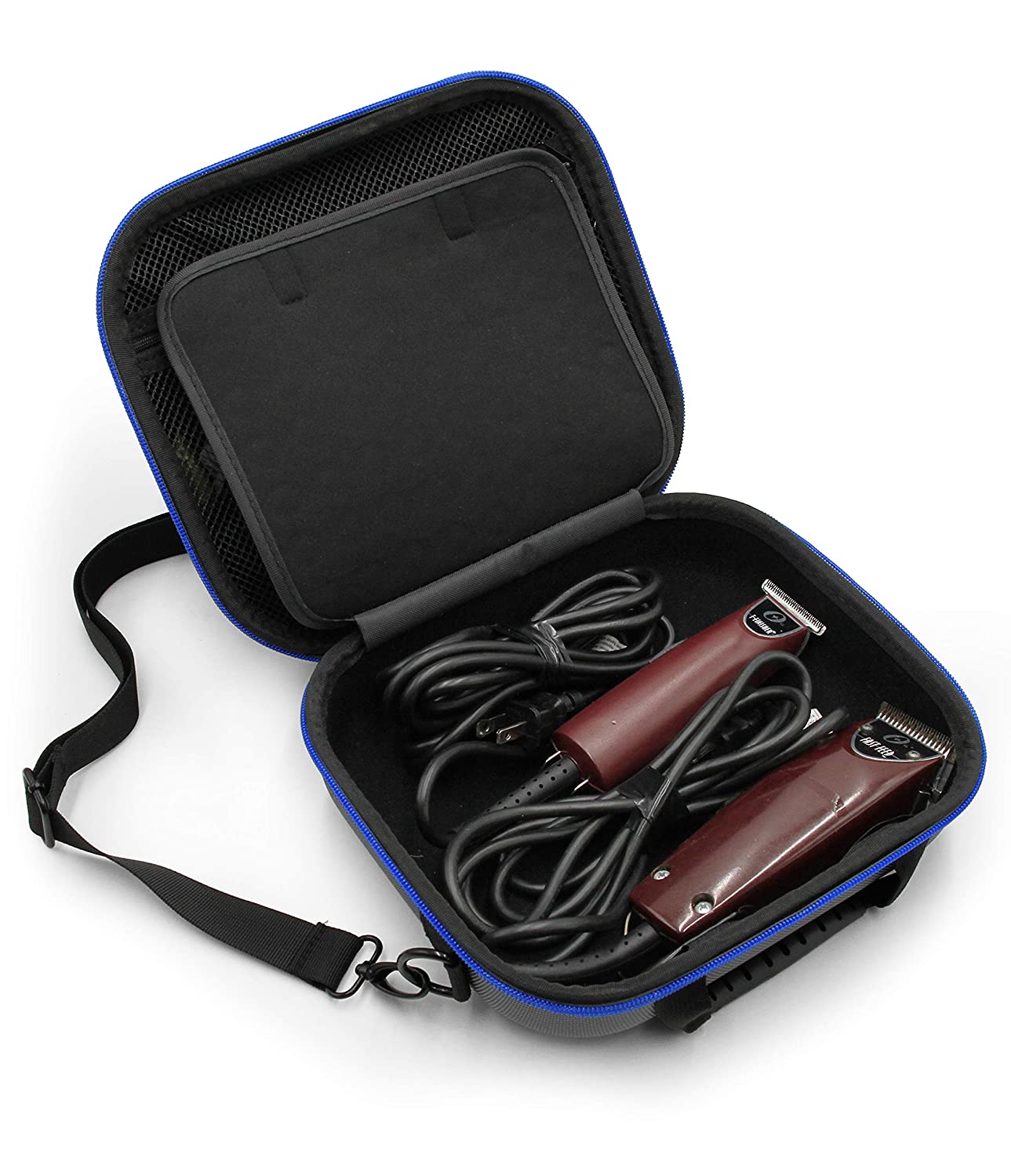 Hair Clipper Barber Case fits Clippers, Hair Buzzers, Trimmers, T Finisher Liner - Carry Case for Clippers and Stylist Hair Cutting Supplies