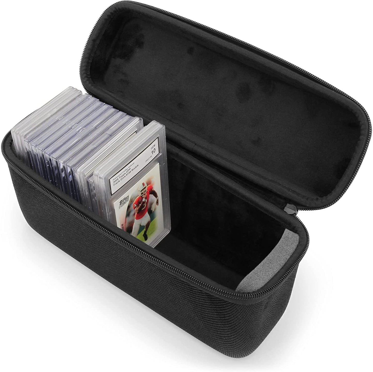 Graded Card Case Compatible with 30+ BGS PSA FGS Graded Sports Trading Cards, Hard Shell Graded Slab Card Storage Box