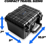 CASEMATIX Graded Coin Case for 50 PCGS or NGC Graded Coins, Custom Waterproof Coin Box with Coin Holders for Collectors - Case Only