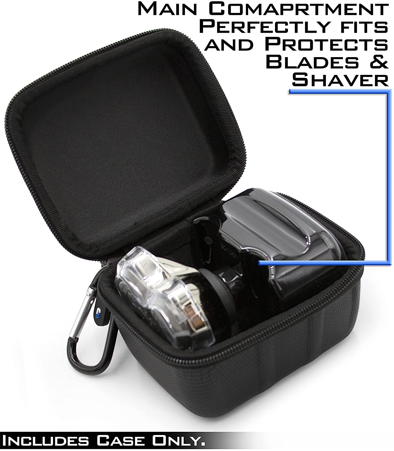 Hair Trimmer Case Compatible with Skull Shaver Pitbull Silver Pro Electric Razor Rotary Shaver or Skull Shaver Gold Pro