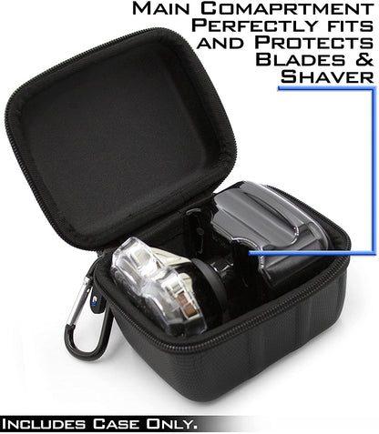 Hair Trimmer Case Compatible with Skull Shaver Pitbull Silver Pro Electric Razor Rotary Shaver or Skull Shaver Gold Pro