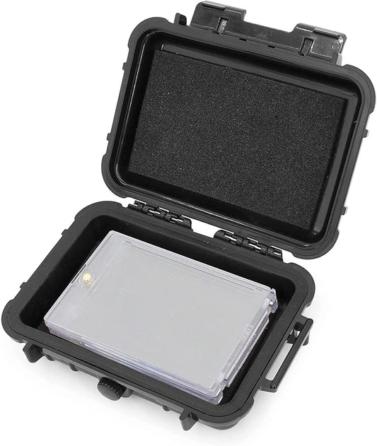 Trading Card Holder Case Compatible with 4 One Touch Magnetic Card Holder Sleeves, Sport Card Case, Loose Cards - Fits 5.0" x 3.25" Max