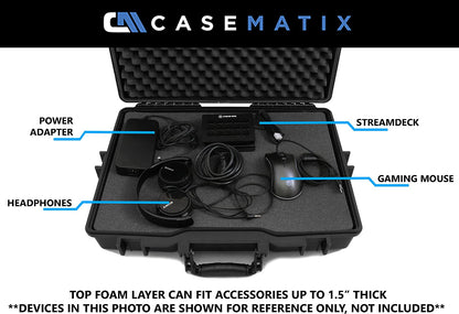 17" Elite Custom Waterproof Laptop Case Compatible with Acer Predator Helios 300, Helios 500, Nitro 5 and More Gaming Laptops 15.6"-17.3"