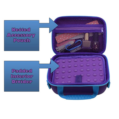 Portable EFile Nail Drill Machine Travel Case - Professional Hard Shell Bag with Strap for Rechargeable Nail Machines