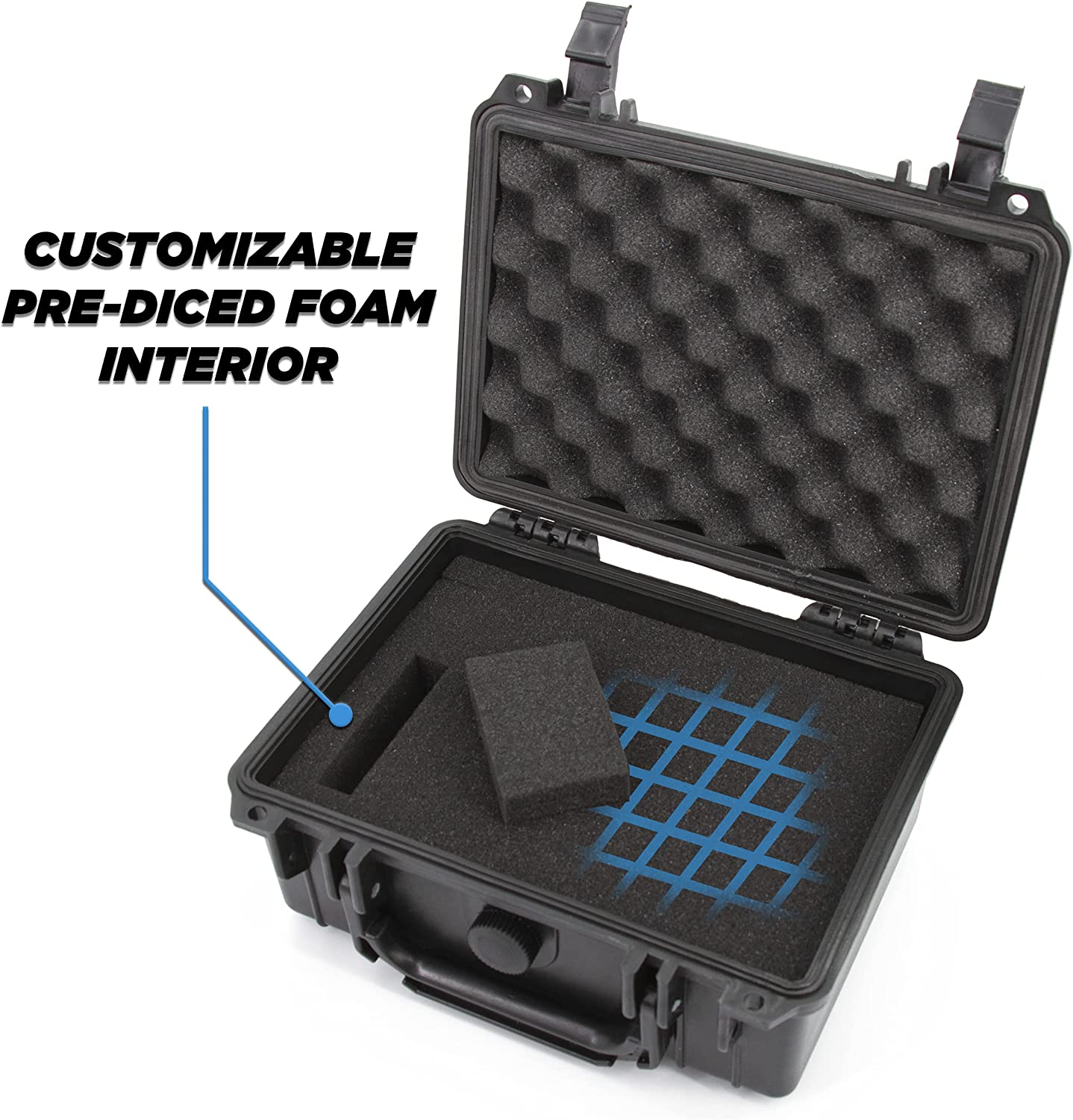 Waterproof Trading Card Case for 550 Cards - Trading Card Box with Foam Interior Compatible with Magic The Gathering, Cards Against Humanity