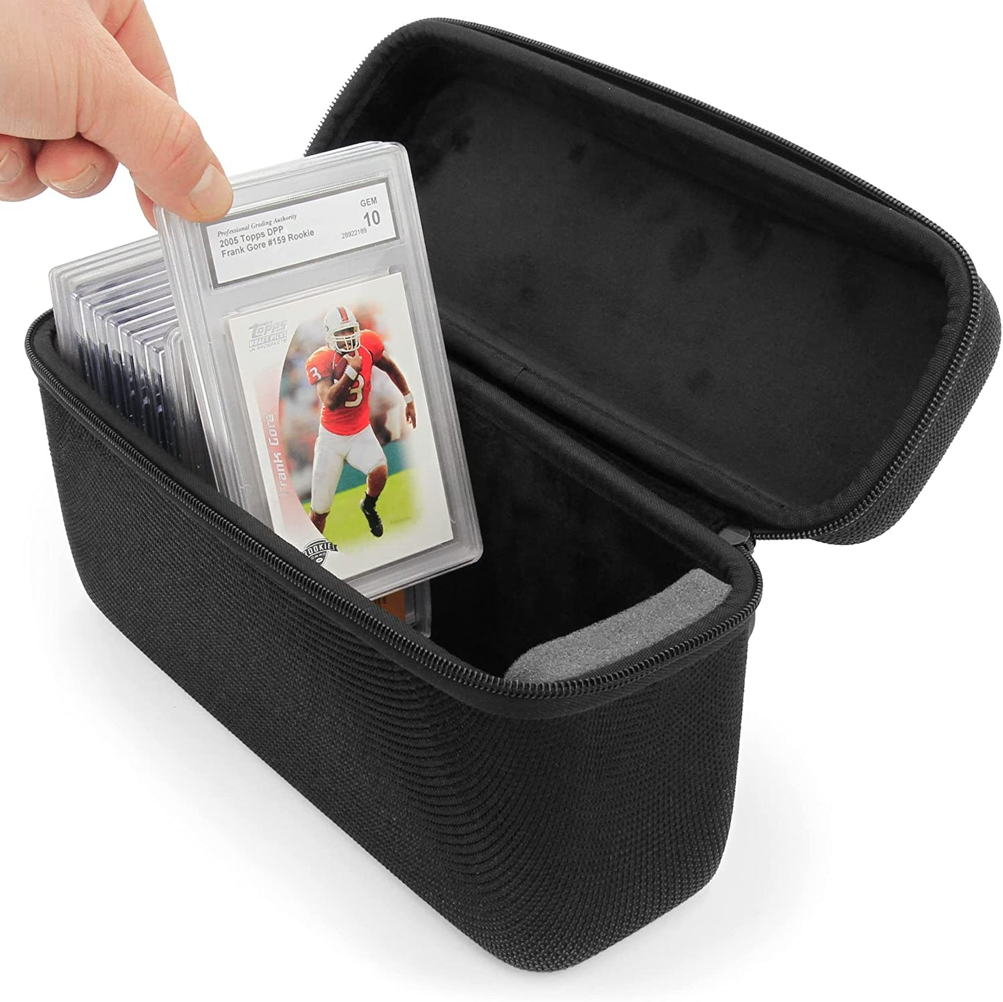 Graded Card Case Compatible with 30+ BGS PSA FGS Graded Sports Trading Cards, Hard Shell Graded Slab Card Storage Box