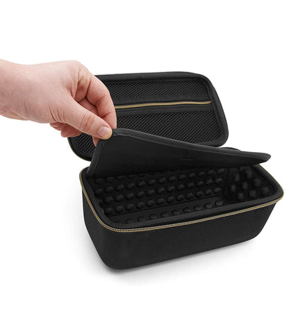 Hair Clipper Barber Case Holds Two Clippers, Hair Buzzers, Trimmers, T Finisher Liner - Travel Case For Clippers, Stylist and Hair Supplies