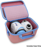 CASEMATIX Pink Travel Toy Case Compatible with Artie3000 Robot and Accessories, Includes Owl Case and Shoulder Strap Only