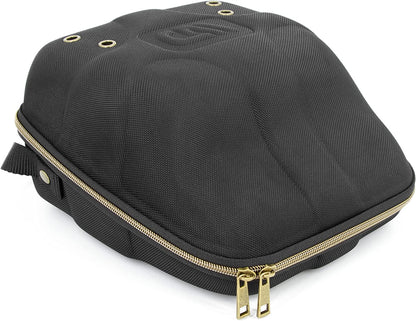 Hat Travel Case for up to 4 Baseball Caps with a Hard Shell, Travel Carabiner and Handle - Portable Hat Case Carrier for Hats Storage