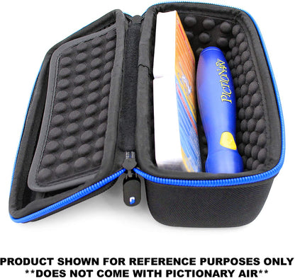Hard Shell EVA Travel Case Compatible with Pictionary Air Game and Toy Air Pen & 4 Card Decks with Padded Divider & Wrist Strap