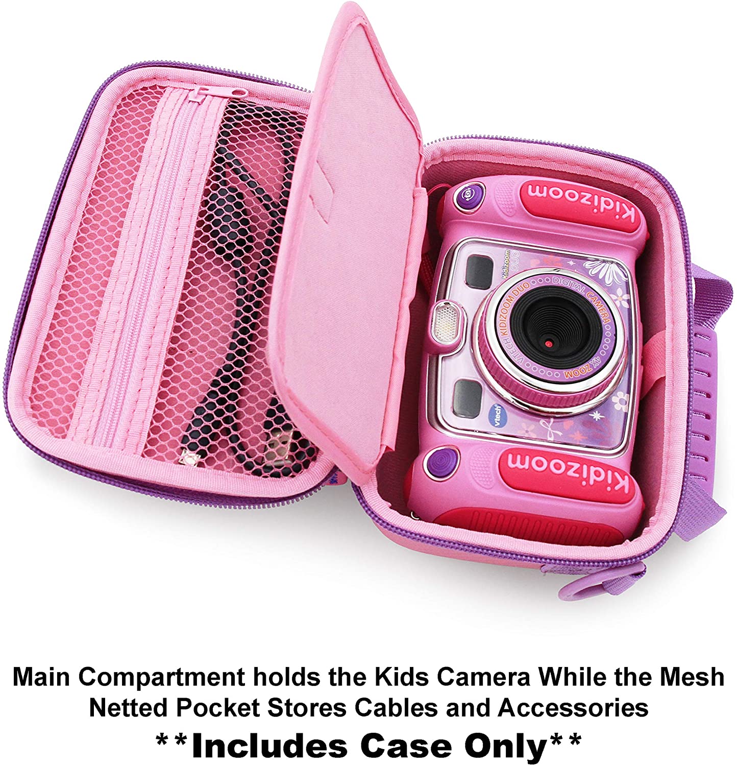 Camera Case Compatible with VTech KidiZoom - Travel Case with Strap Compatible with VTech KidiZoom Duo Selfie Cam, Pix, Twist Connect & More