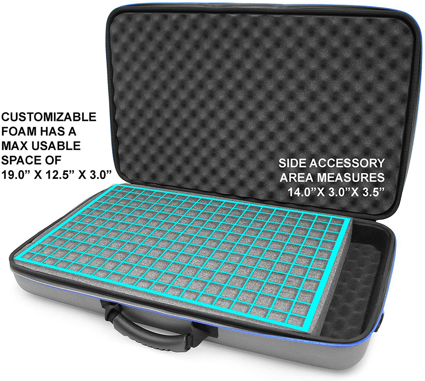 Portable Studio Case Compatible with Zoom Podcast Digital Mixer Livetrak L8 Recorder and Accessories, Includes Carry Bag Only with Strap