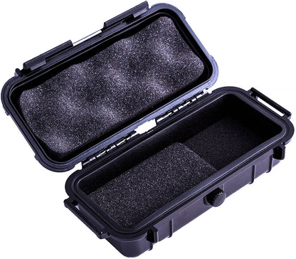 Rugged Waterproof Case Compatible with Zoom h1n Handy Recorder in Impact Resistant Outer Shell and Internal Padded Foam - Case Only