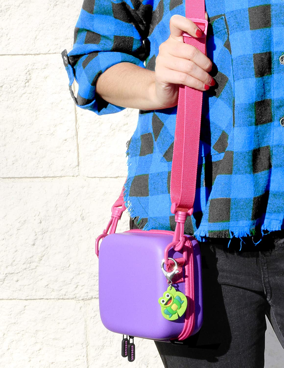 Portable Carrying Case Compatible with Blinger Deluxe Set Hair Styling Tool - Dustproof Purple EVA Protection with Padded Divider & Shoulder Strap