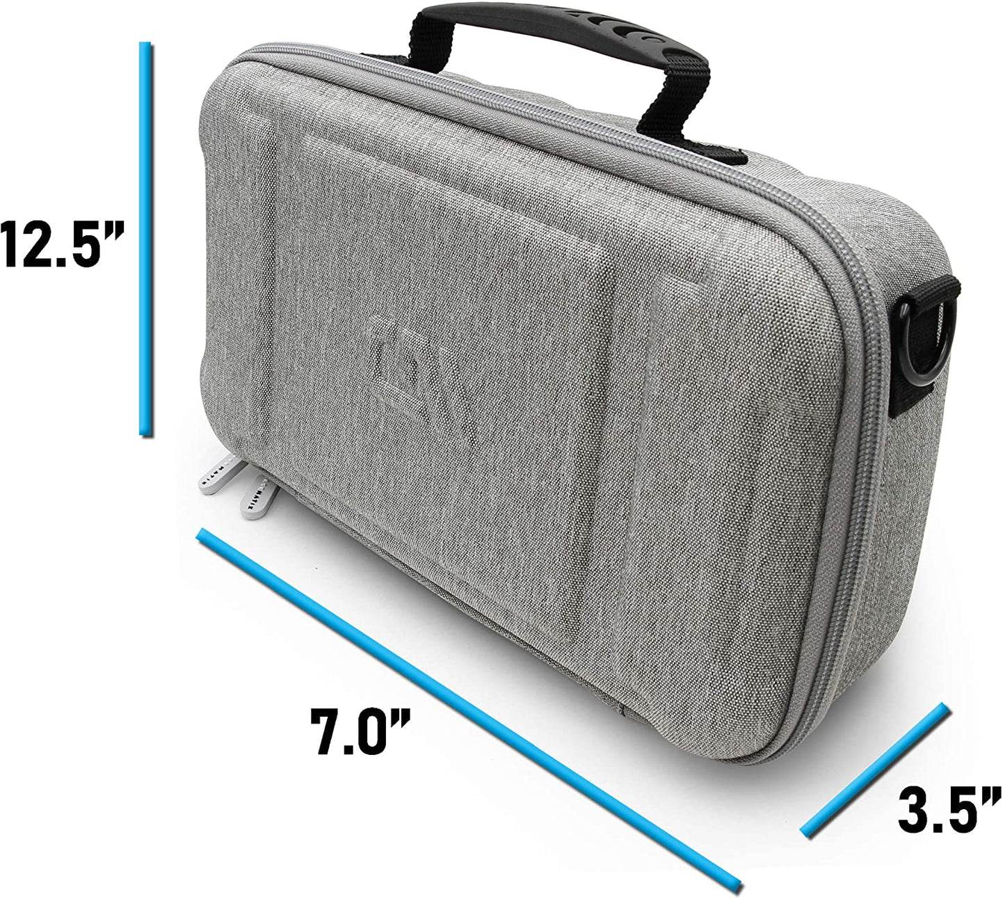Dual Wireless Microphone Case for Wireless Mic System Compatible with Sennhesier, Shure Microphones and More, Dual Mic Bag with Strap