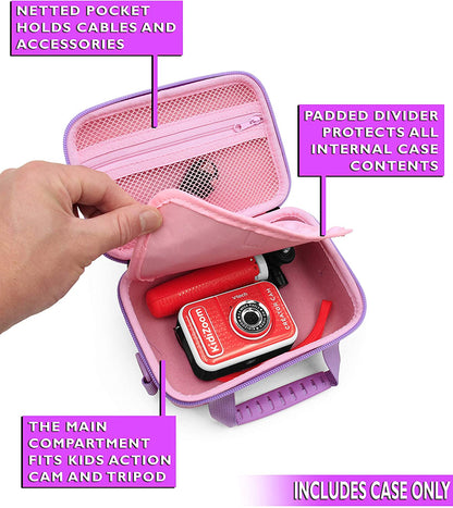 Toy Camera Case Compatible with VTech Kidizoom Creator Cam Video Camera and Accessories, Includes Pink Case Only
