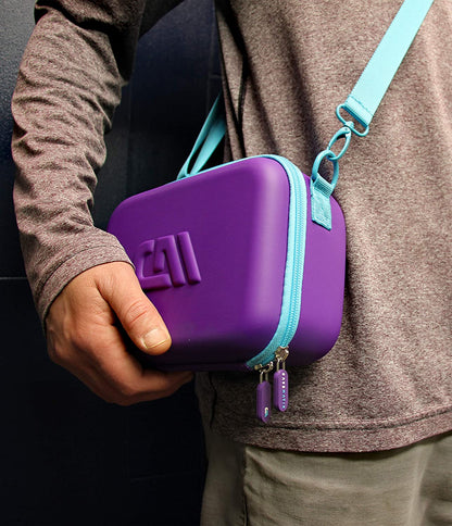 Travel Carry Case Compatible with Square Terminal Reader, Square Terminal Printer Paper and Accessories – Includes Purple Carry Case Only